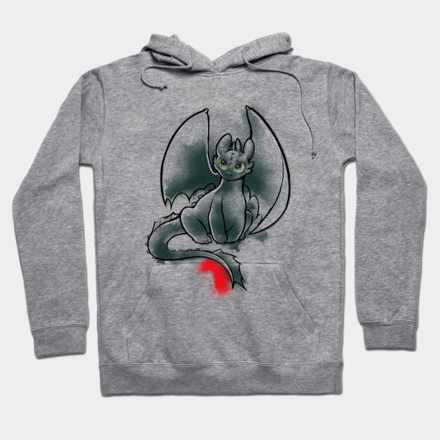 Night Fury Hoodie by JuizJuice